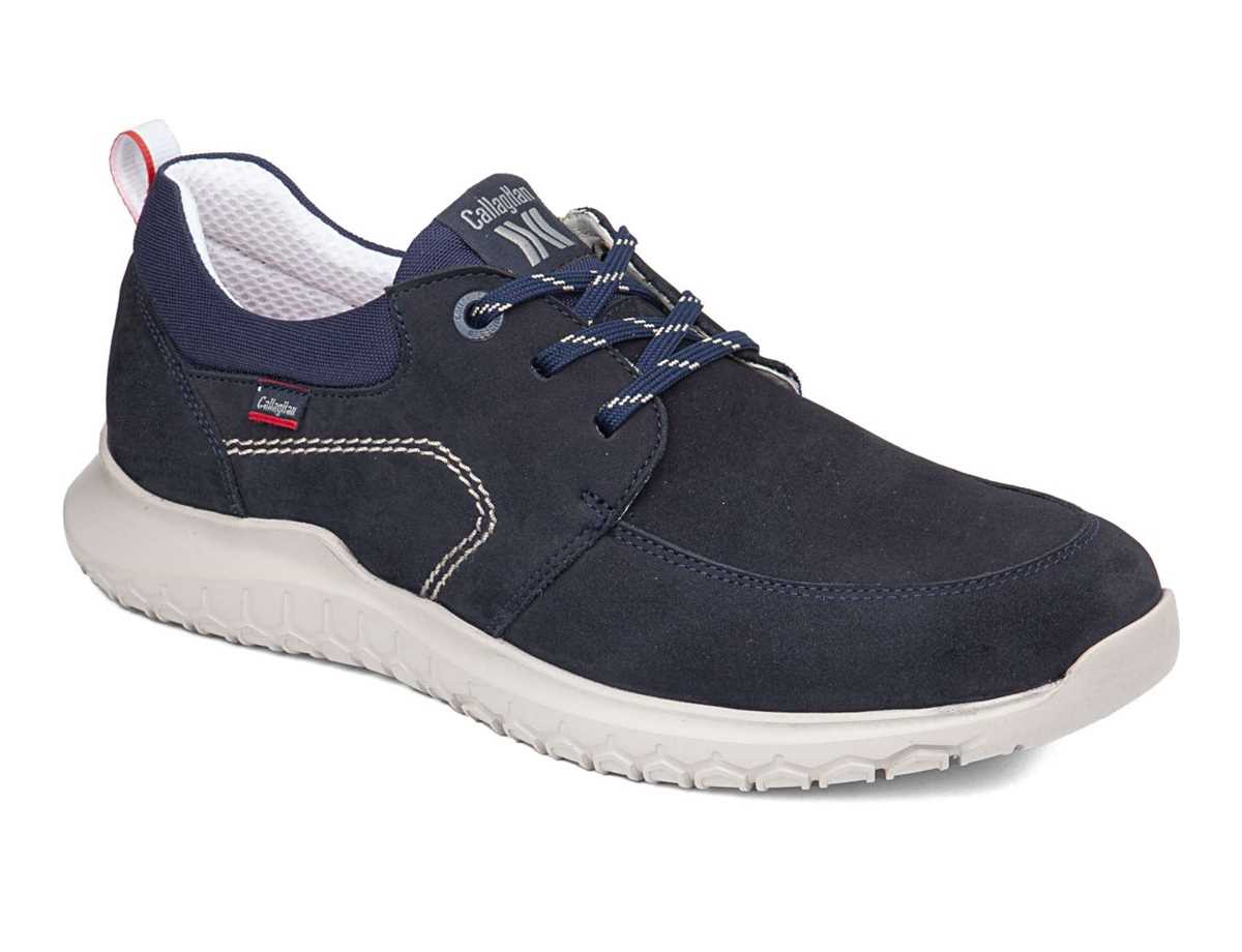 Zapatos con Cordones Callaghan 53700 Suv Marine Cro Hombre Azules Negros | YOX4052HN