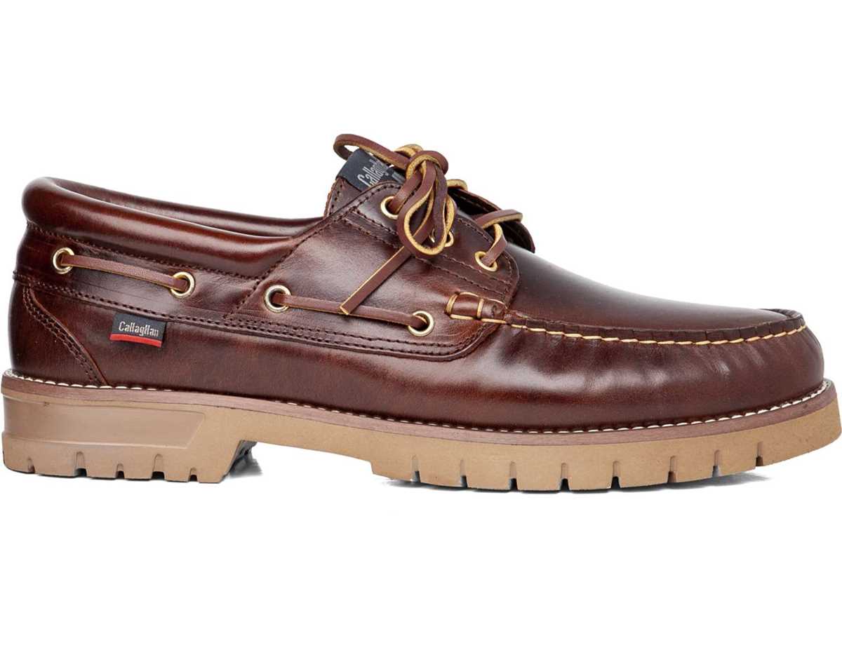 Zapatos del Barco Callaghan 12500 Freeport Hombre Marrom Oscuro | WIM2540WB