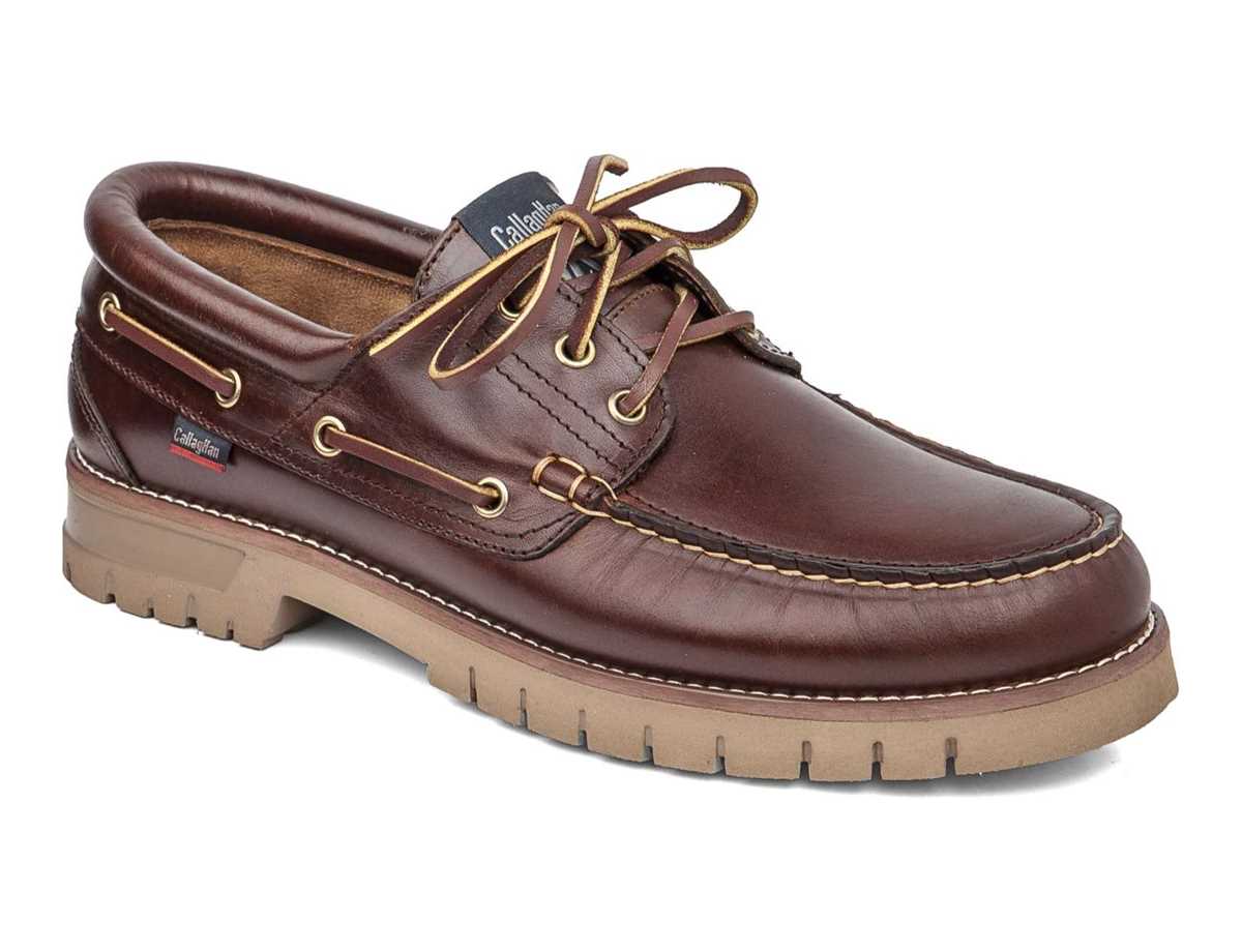 Zapatos del Barco Callaghan 12500 Freeport Hombre Marrom Oscuro | WIM2540WB