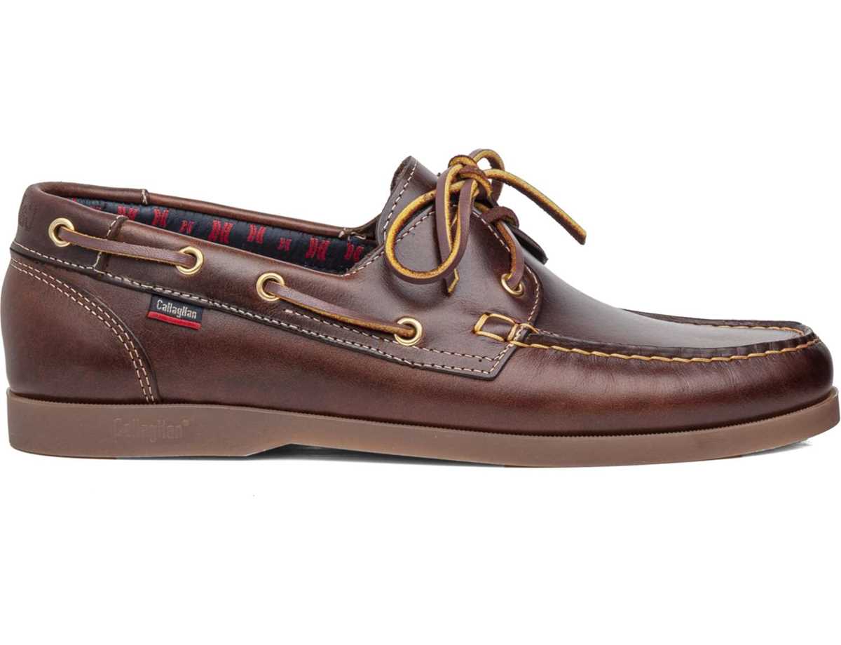 Zapatos del Barco Callaghan 51600 Yate Hombre Marrom Oscuro | OXF179QU