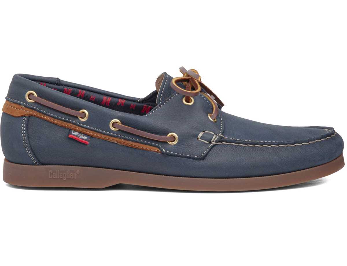 Zapatos del Barco Callaghan 51603 Yate Hombre Azules Marrom | GDB6370ZV