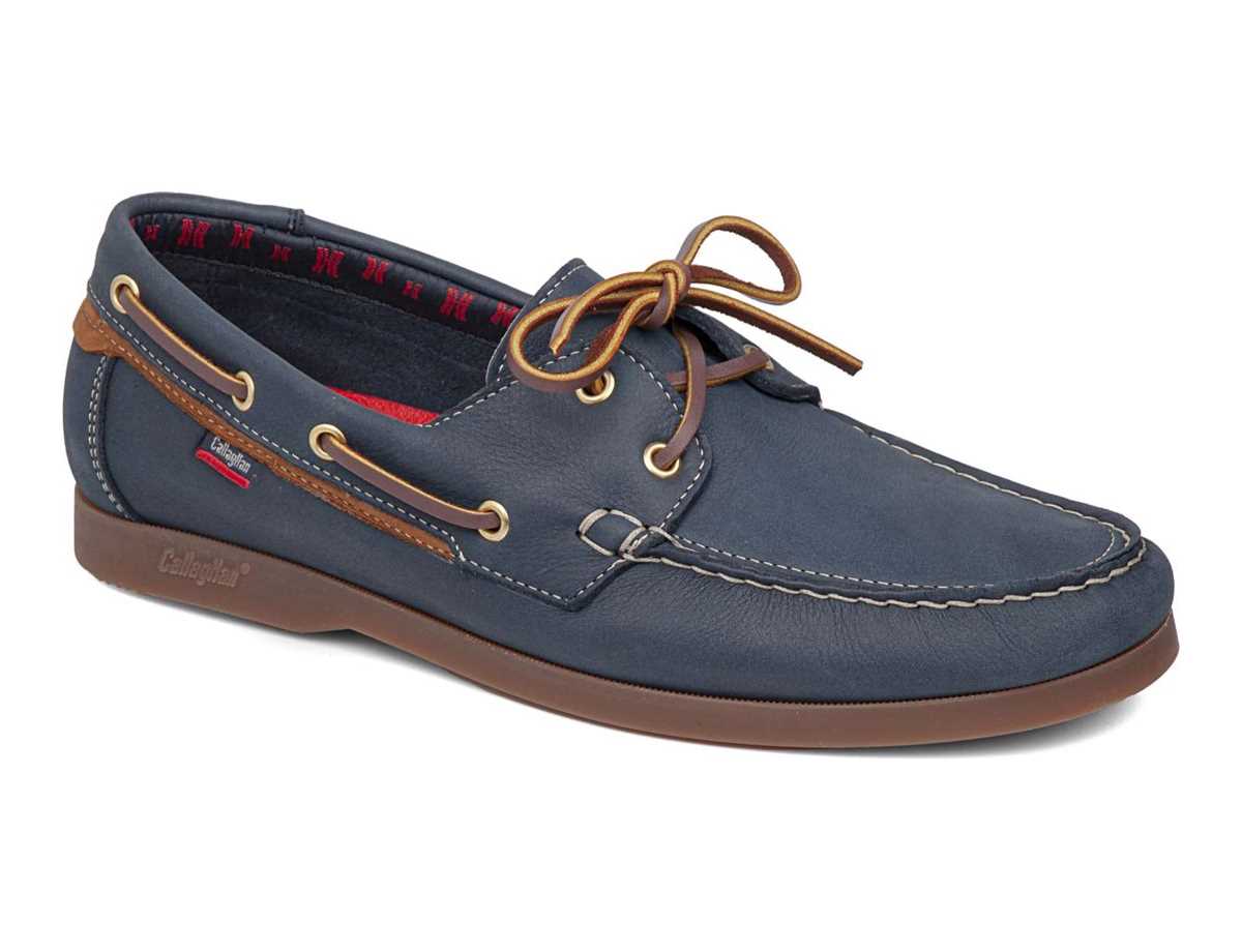 Zapatos del Barco Callaghan 51603 Yate Hombre Azules Marrom | GDB6370ZV