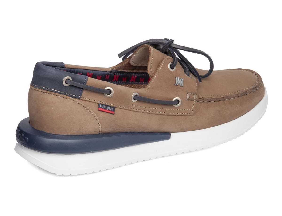 Zapatos del Barco Callaghan 52100 Moses Hombre Beige Azules | GLV4014CD