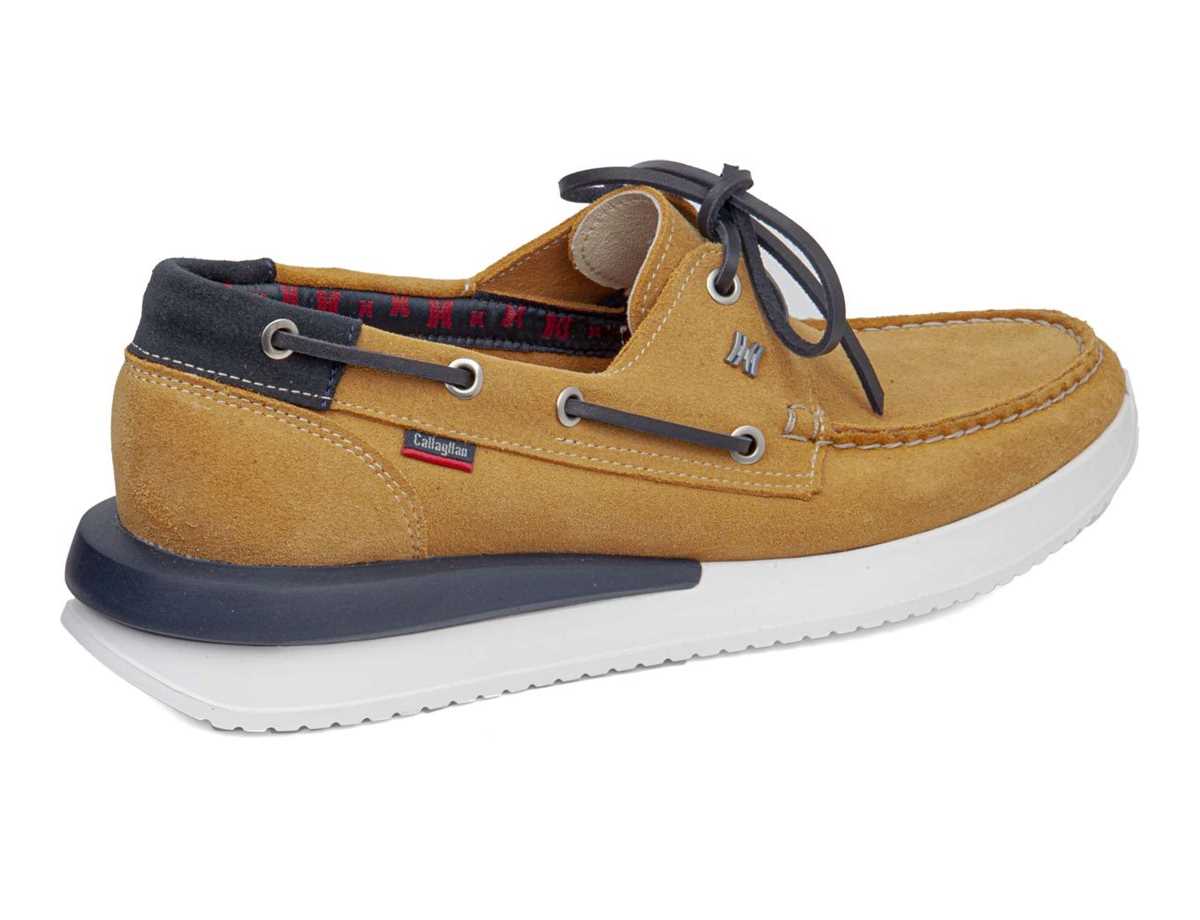 Zapatos del Barco Callaghan 52100 Moses Hombre Amarillos Azules | LQO5214MY