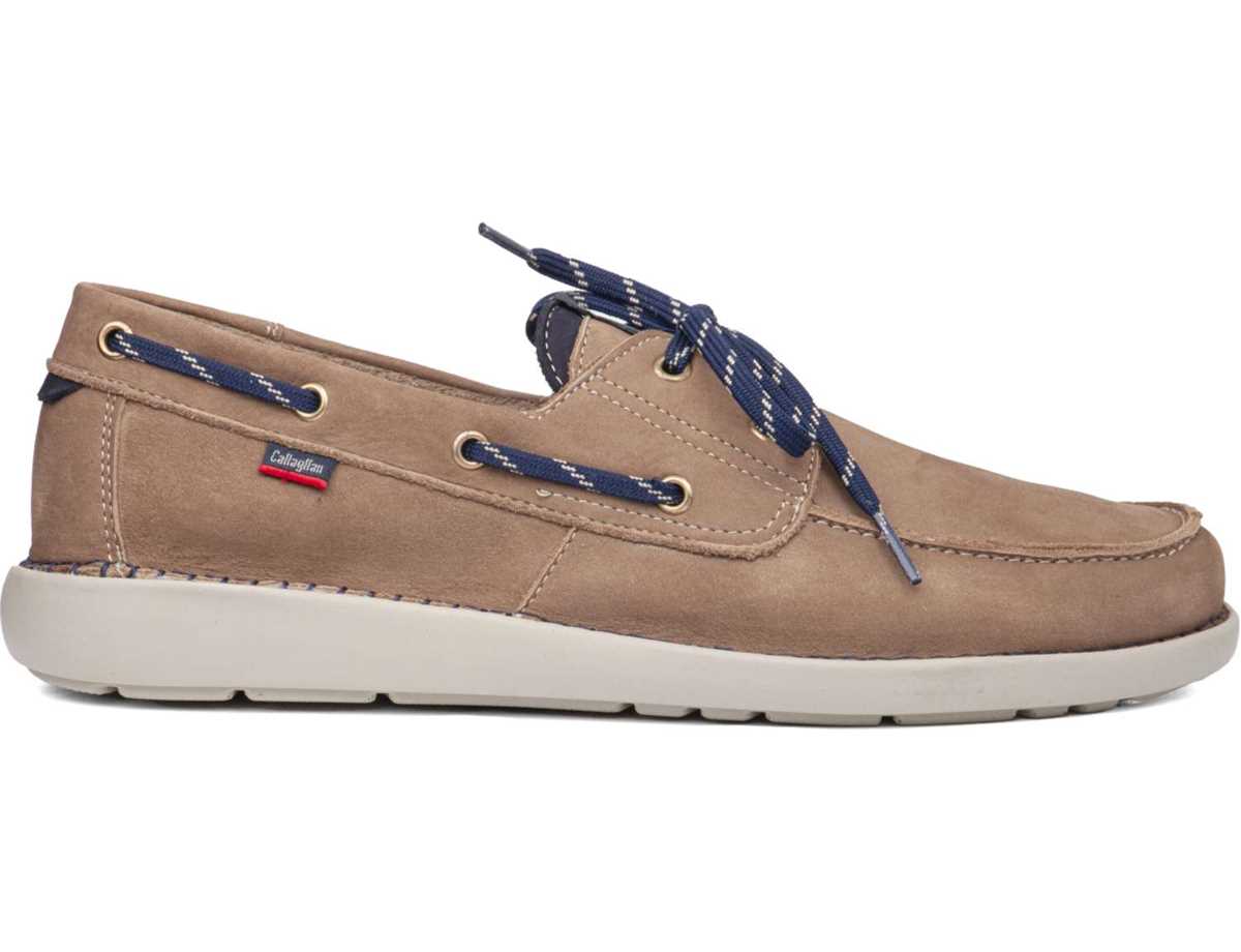 Zapatos del Barco Callaghan 53400 Abner Hombre Beige Azules | VZD5412DH